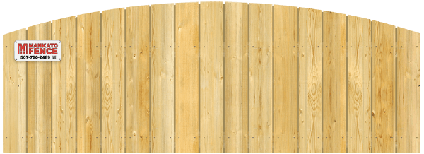 Convex Top Cut - Wood Fence Option