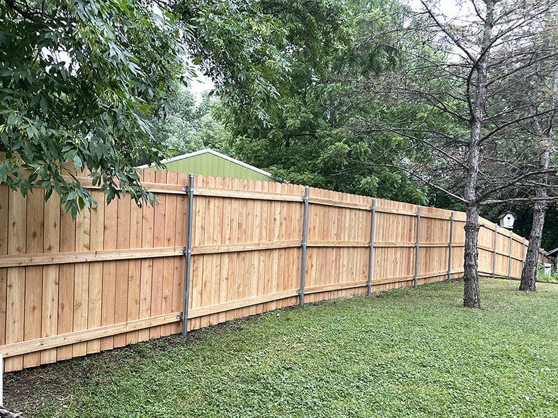 Eagle Lake Minnesota wood privacy fencing
