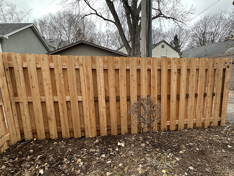 Fairmont MN Shadowbox style wood fence