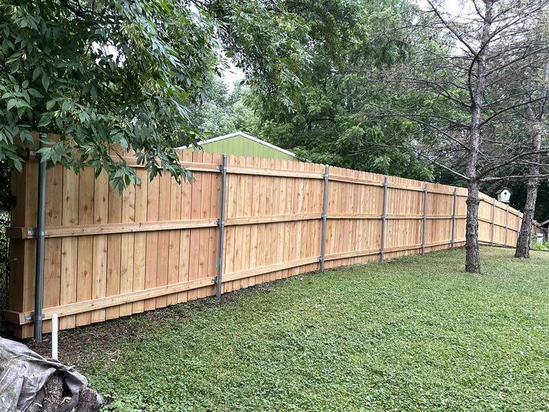 Privacy Fence Example in Fairmont Minnesota