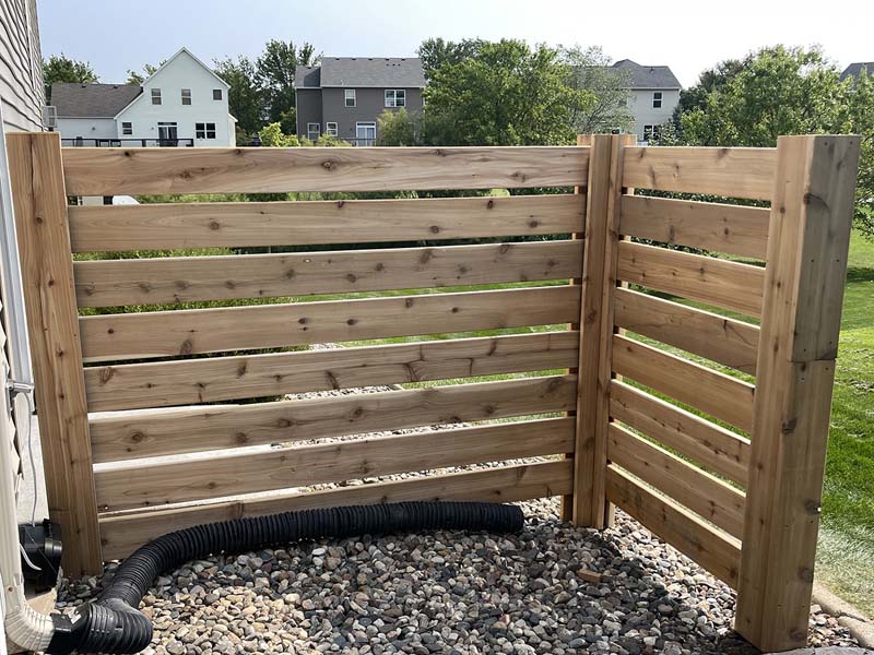 Decorative Fence Example in St. James Minnesota